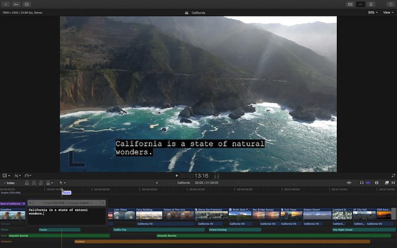 final cut pro x 10 4 1 closed captioning