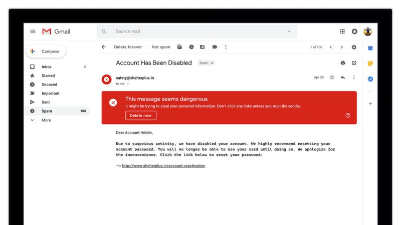 gmail SecurityWarning