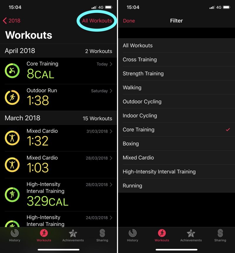 How To Specify Your Activity Type In The Apple Watch Workout