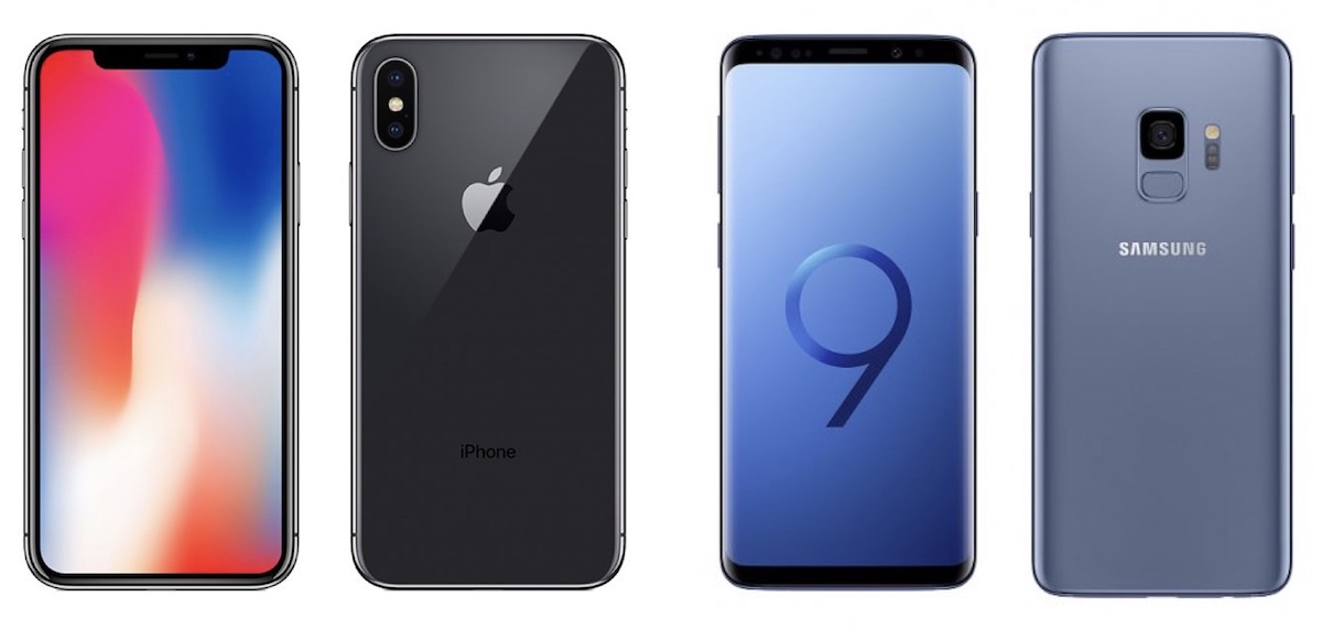 iphone x galaxy s9