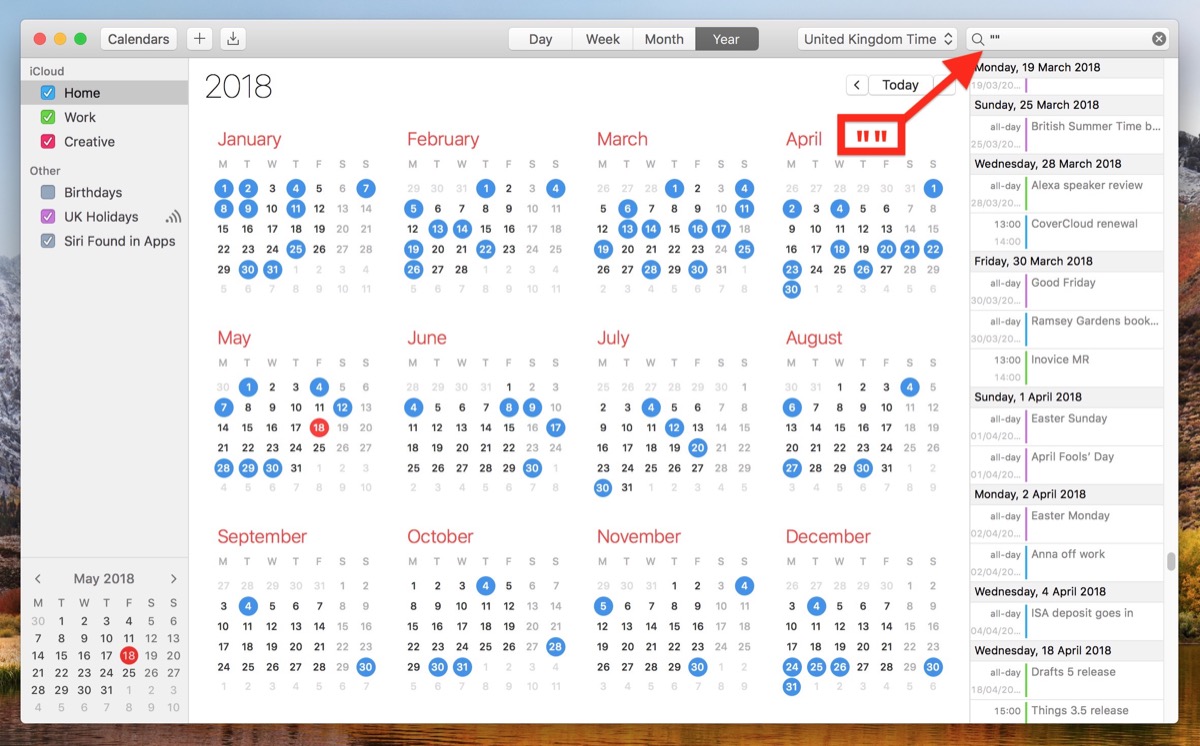 How to View All Events as a List in Your Mac's Calendar App MacRumors
