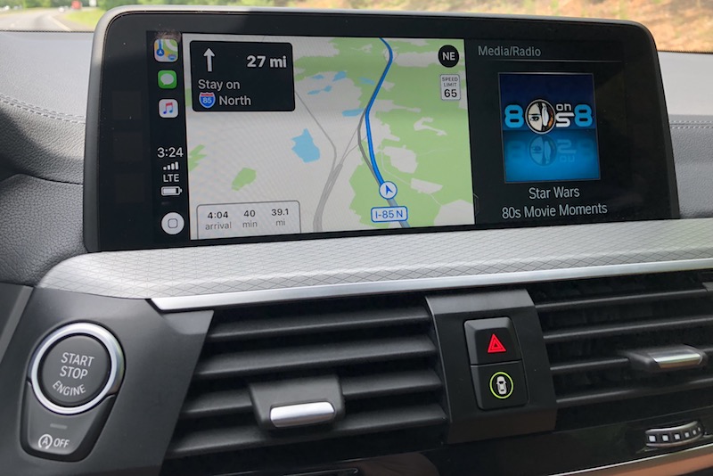 bmw carplay split screen