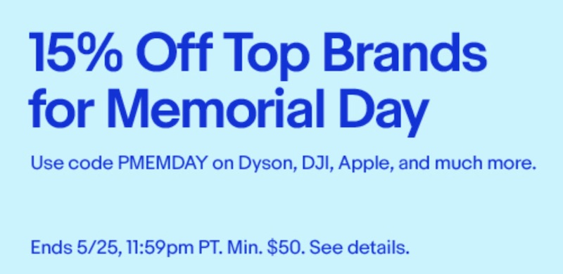 ebay memorial day coupon