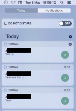 signal app notifications