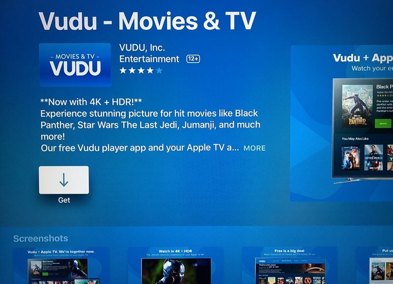 vudu4khdrsupportappletv