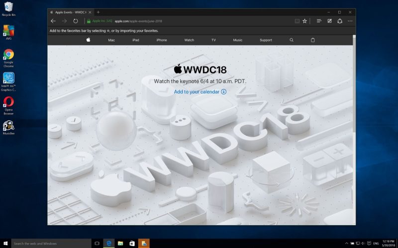 wwdc18 stream windows