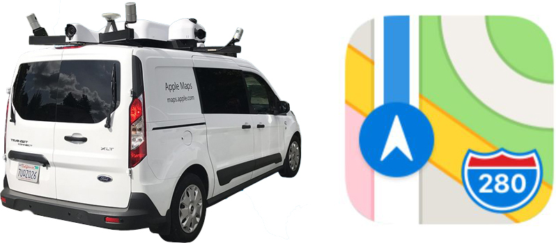 apple maps vehicle