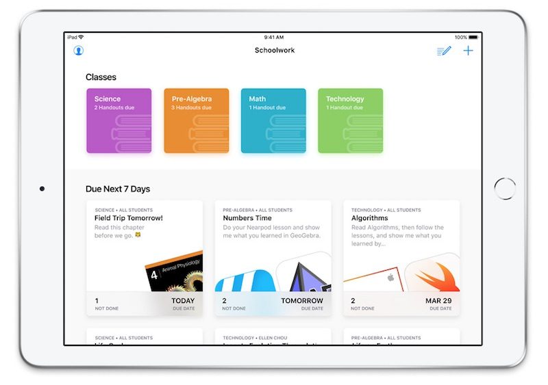 schoolwork app apple