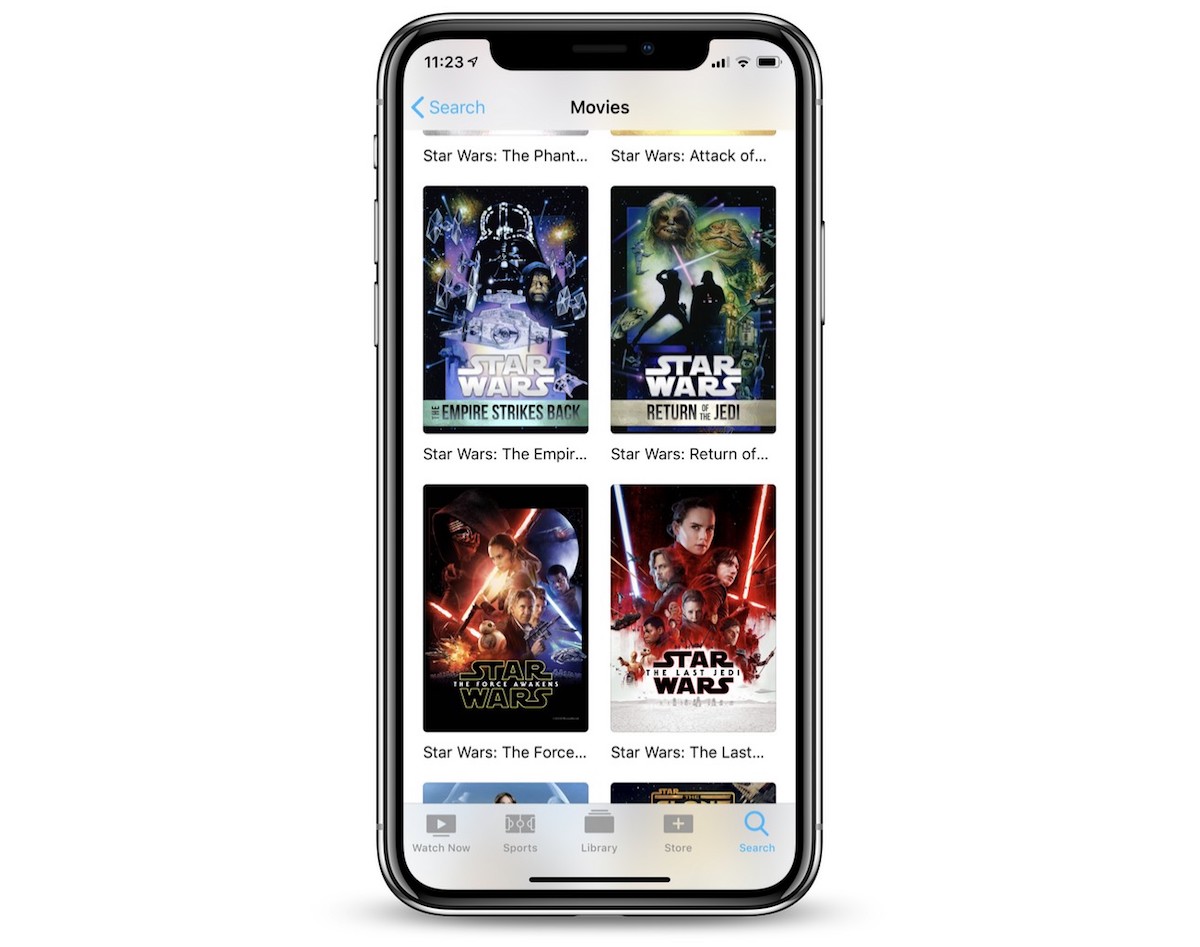 apple tv app star wars