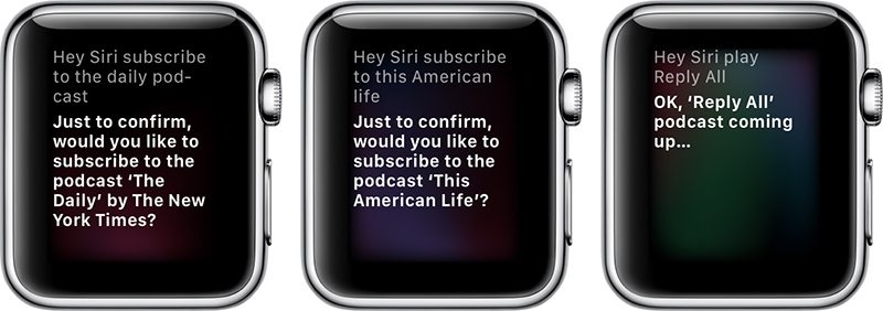 applewatchsiripodcasts