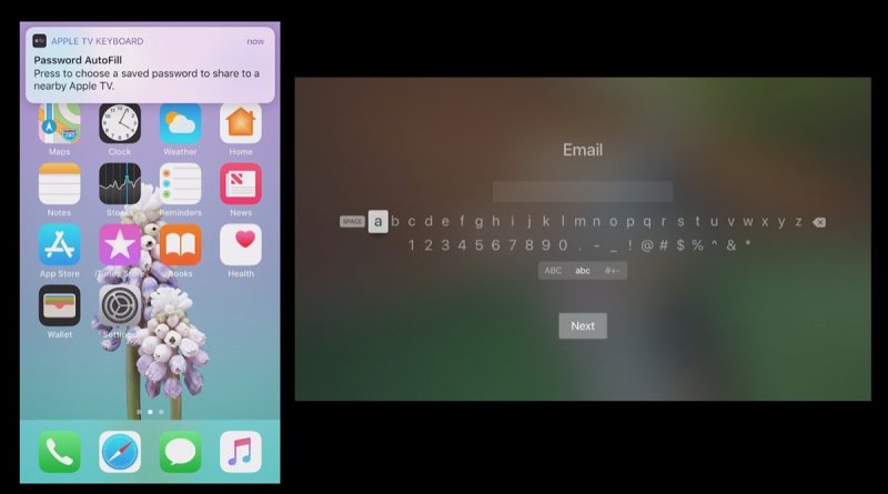 how to use autofill tvos 12 03