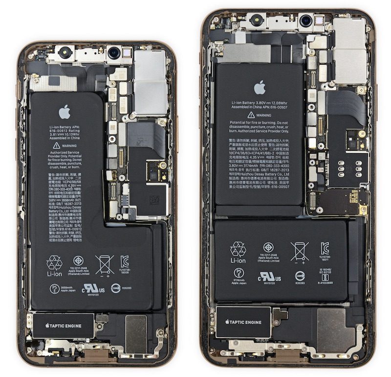 ifixit teardown iphone xs iphone xs max