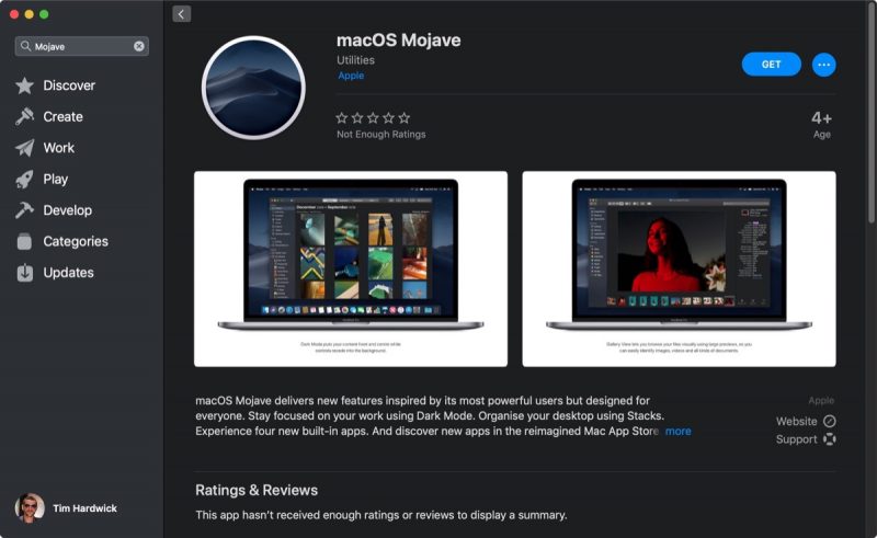 install mojave