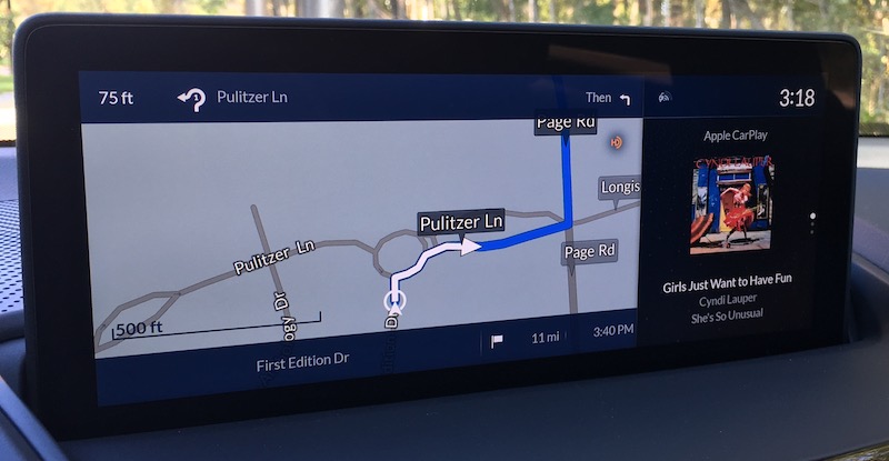 acura rdx nav carplay music