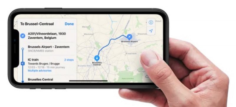 Apple Maps Now Provides Transit Directions Across Belgium