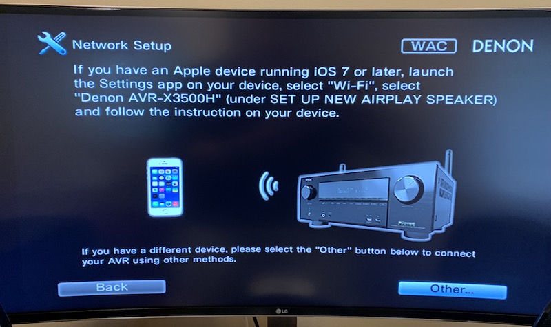 denon network setup