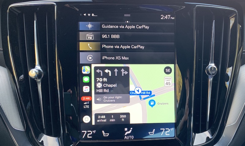 volvo s60 carplay maps