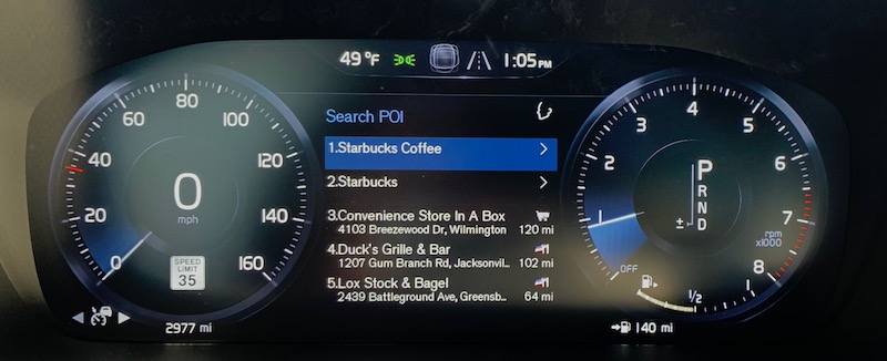 volvo s60 nav starbucks 1