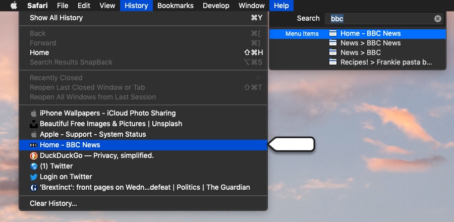 how to use macos help menu 5