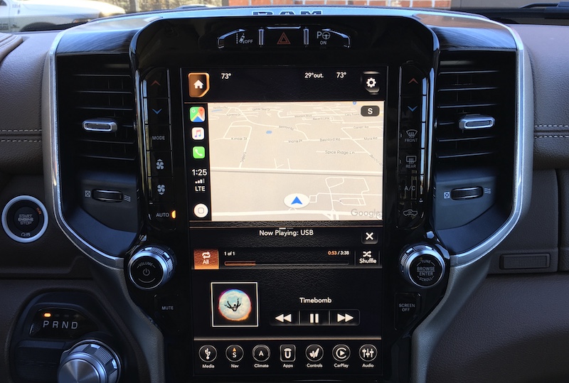 ram 1500 carplay google maps