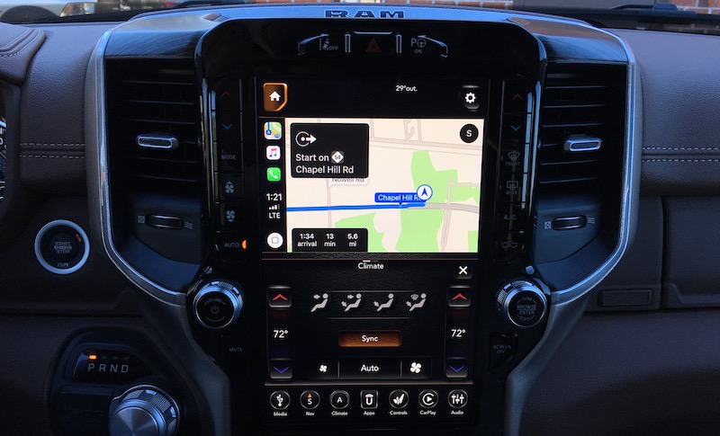 ram 1500 carplay maps