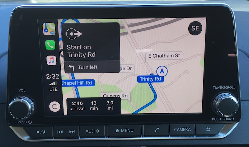 altima carplay maps