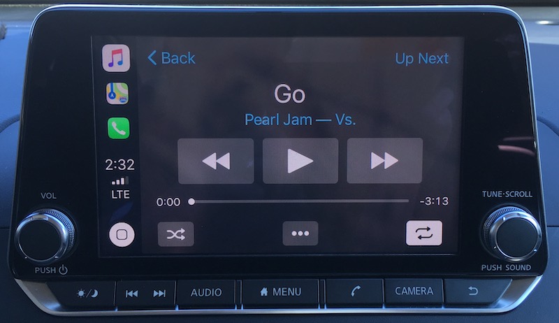 altima carplay now playing