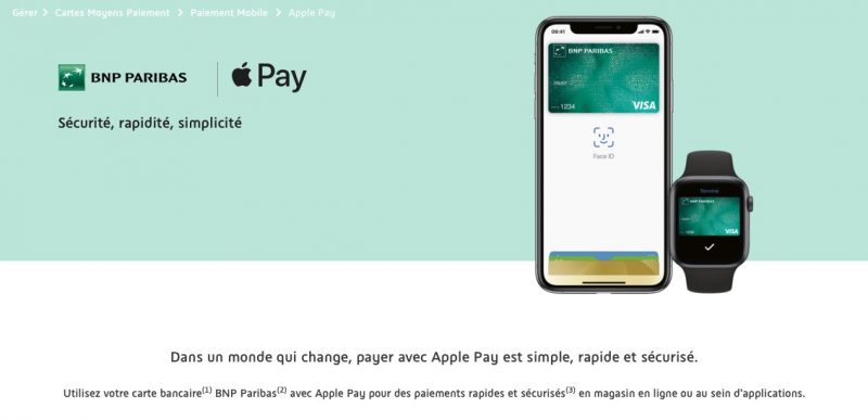 apple pay france bnp paribas