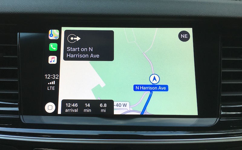 buick regal carplay maps