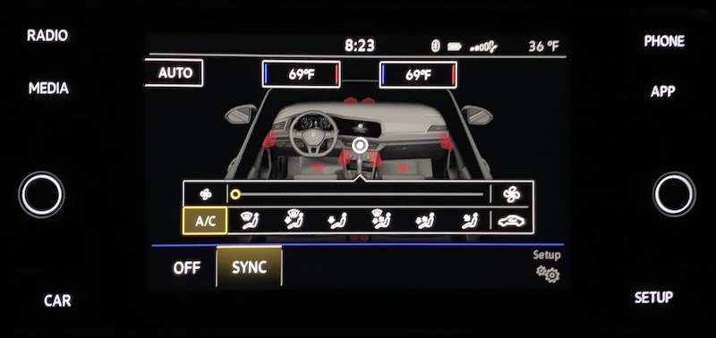 jetta climate screen