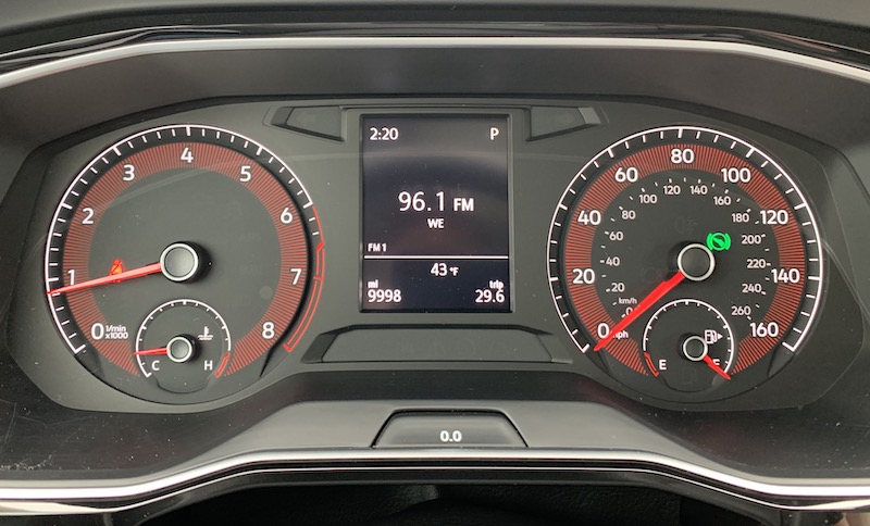 jetta driver display