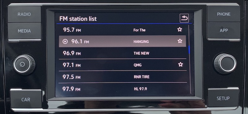 jetta radio list