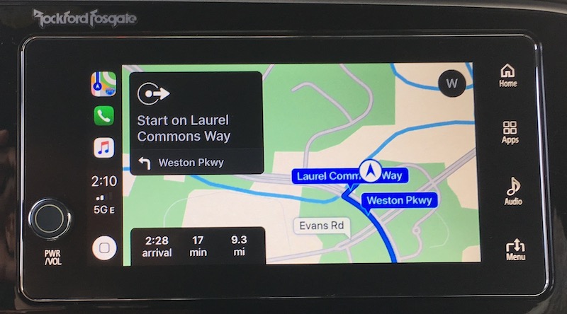 outlander carplay maps