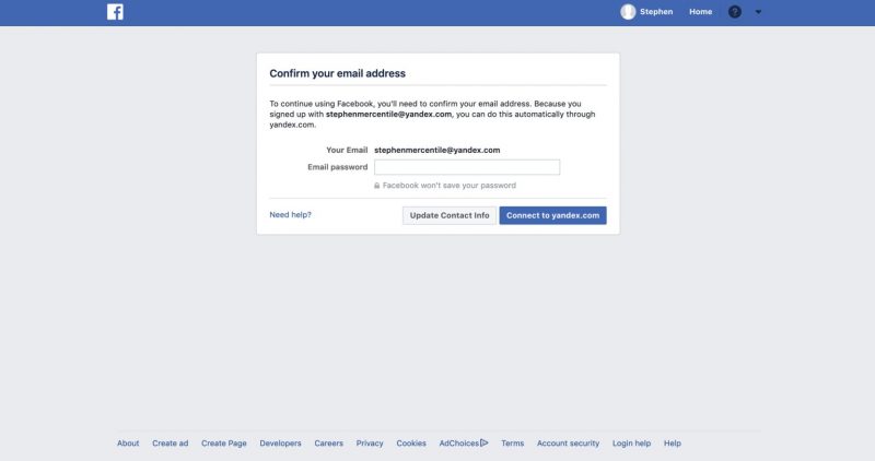 facebook email contacts uploaded