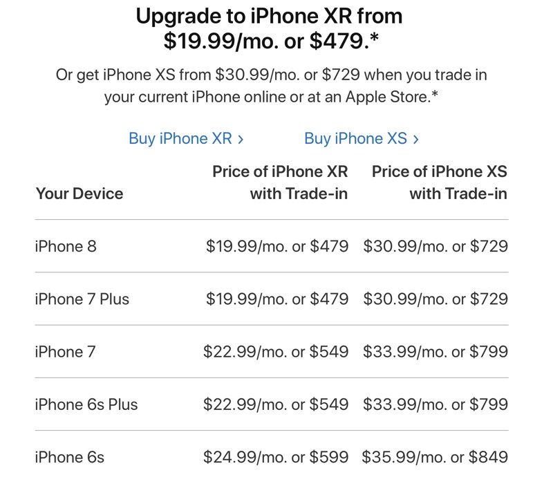 appleiphonexrtradein