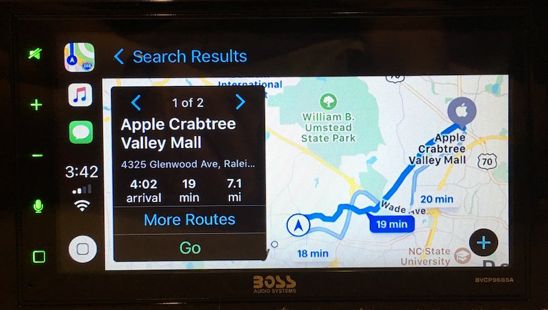 boss carplay maps