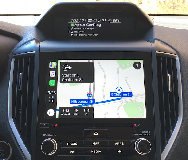 subaru forester carplay maps