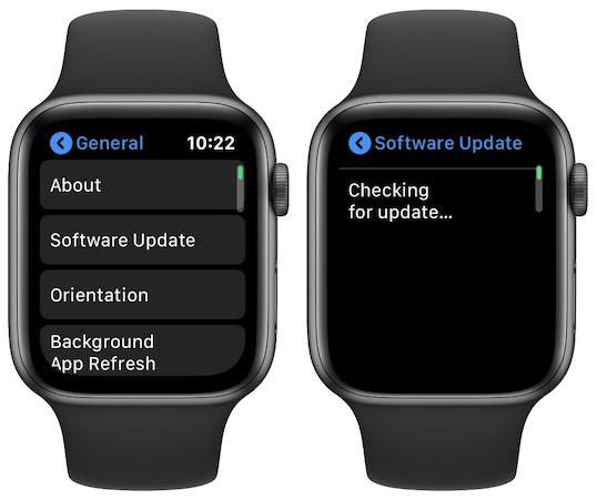 apple watch software update