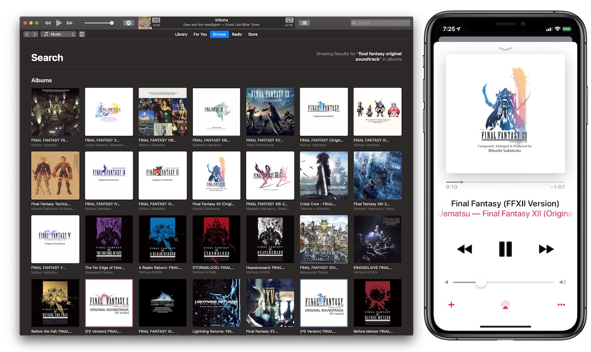 final fantasy apple music