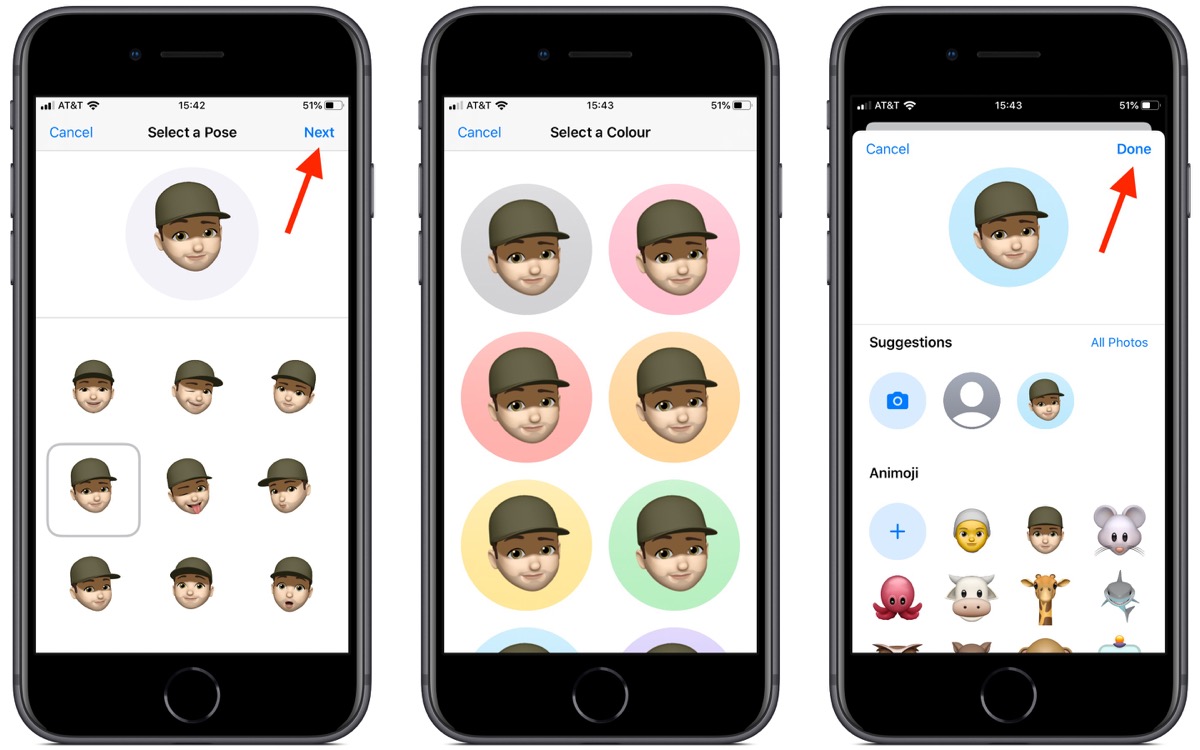 how to create a custom memoji imessage profile in ios 13