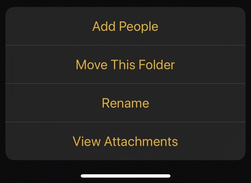 iOS 13 Notes Management