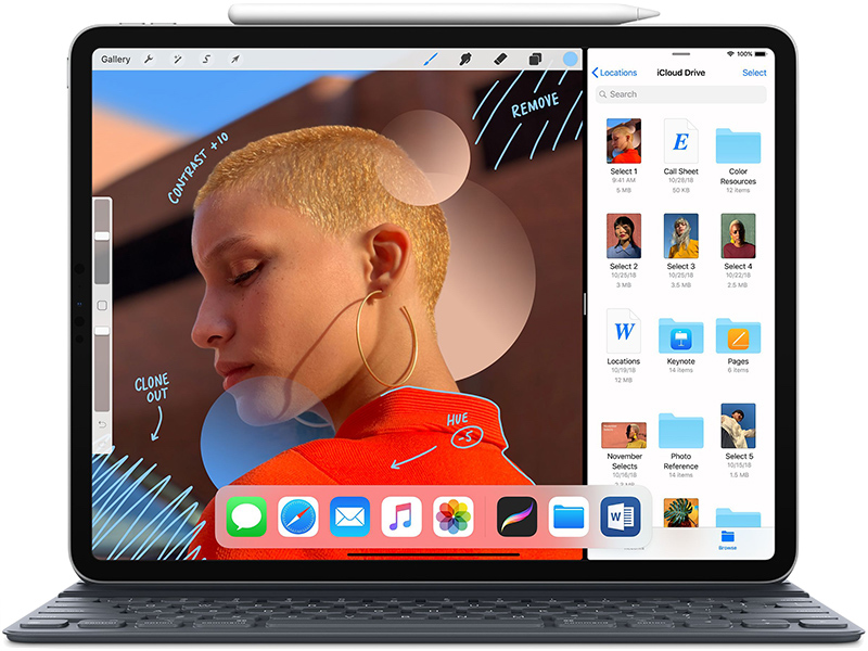 ipad pro 2018 white background