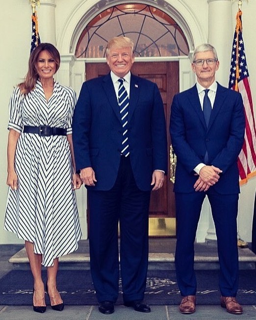 tim cook donald melania trump