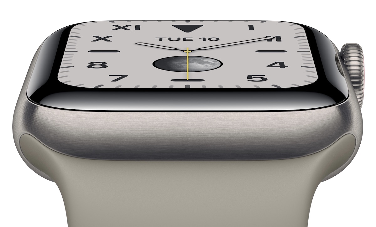 apple watch series 5 titanium no background