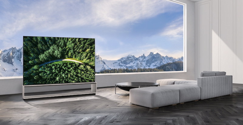 lg 88 inch 8k oled tv airplay homekit