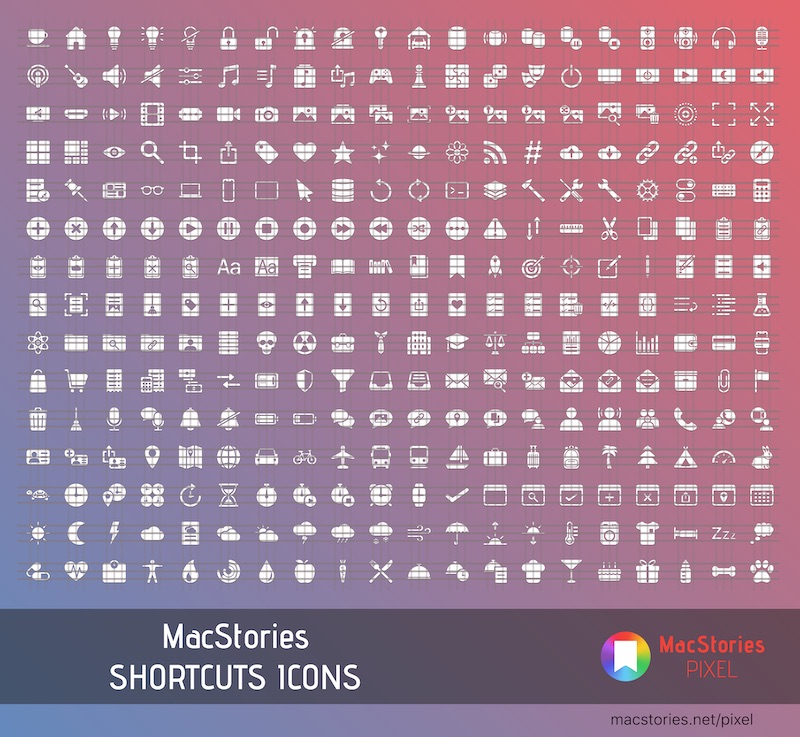 macstories shortcuts icons preview