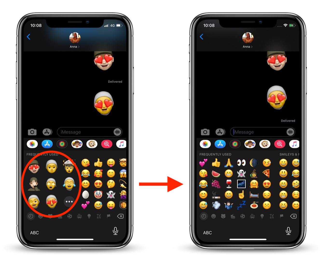 How to Remove Memoji Stickers  From the Emoji  Keyboard in 