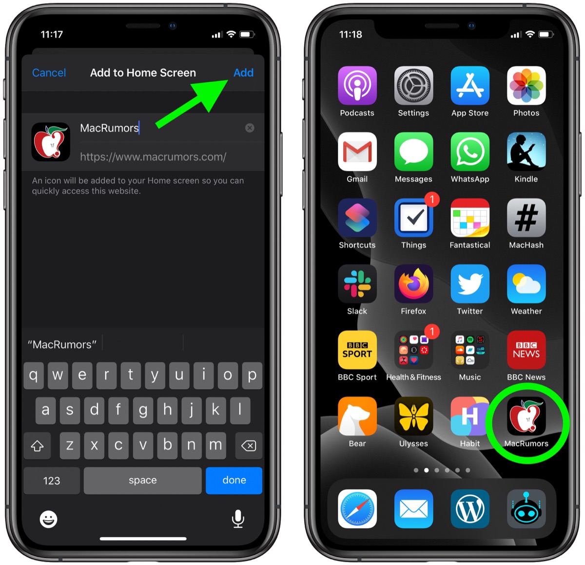 How To Add A Website Bookmark To Your Home Screen On Iphone And Ipad Macrumors