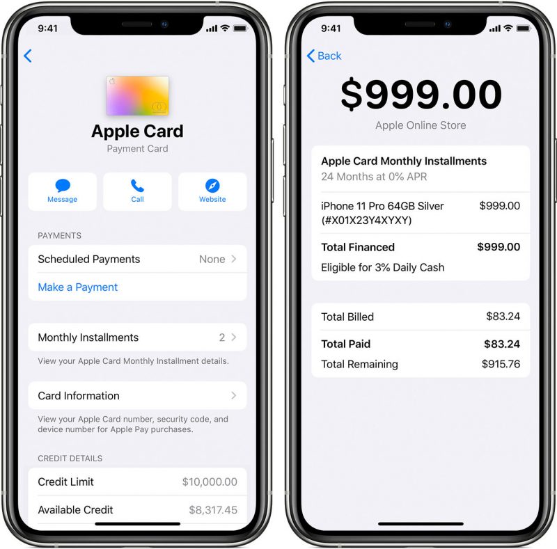 apple card monthly installments iphone 2