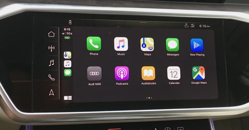 audi a7 carplay home